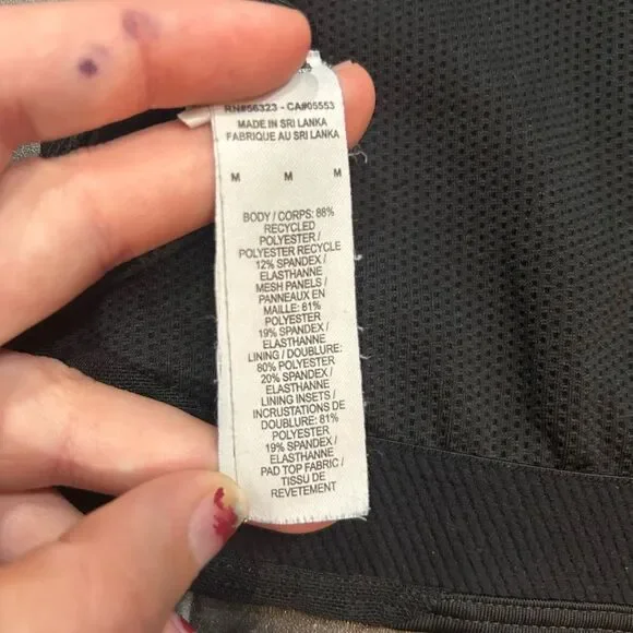 Nike Dri-Fit Women’s Medium Black Sports Bra - Picture 2 of 4